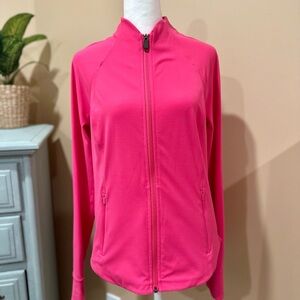 Athleta Salutation Vibrant Pink Full-Zip Jacket